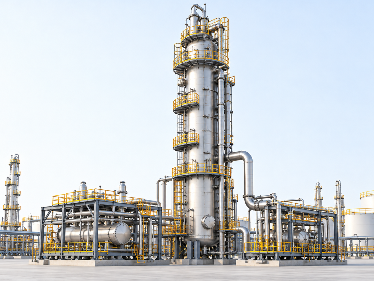 Modular Oil Refinery Crude Oil Distillation Equipment Column for Petroleum Distillation